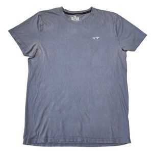 Hollister Must-Have Collection‎ Mens Blue Short Sleeve Cotton T-Shirt M Casual
